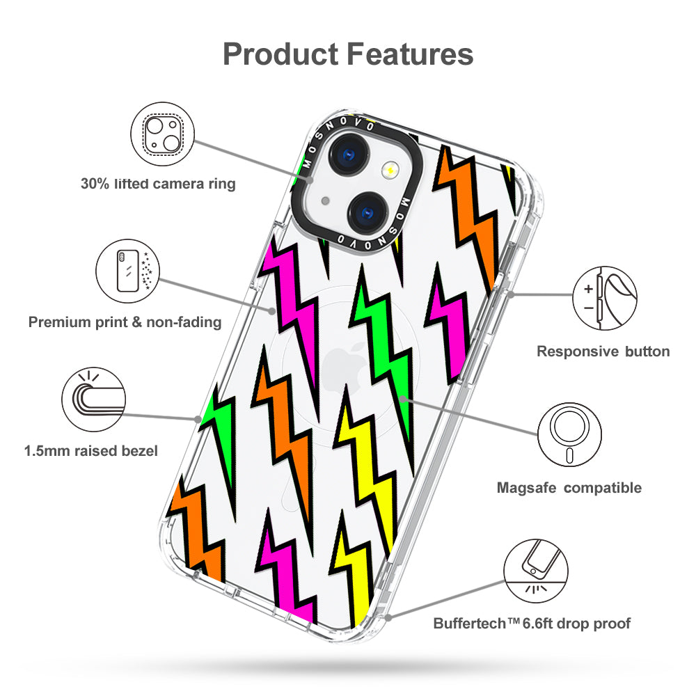 Colorful Lightning Phone Case - iPhone 13 Case - MOSNOVO