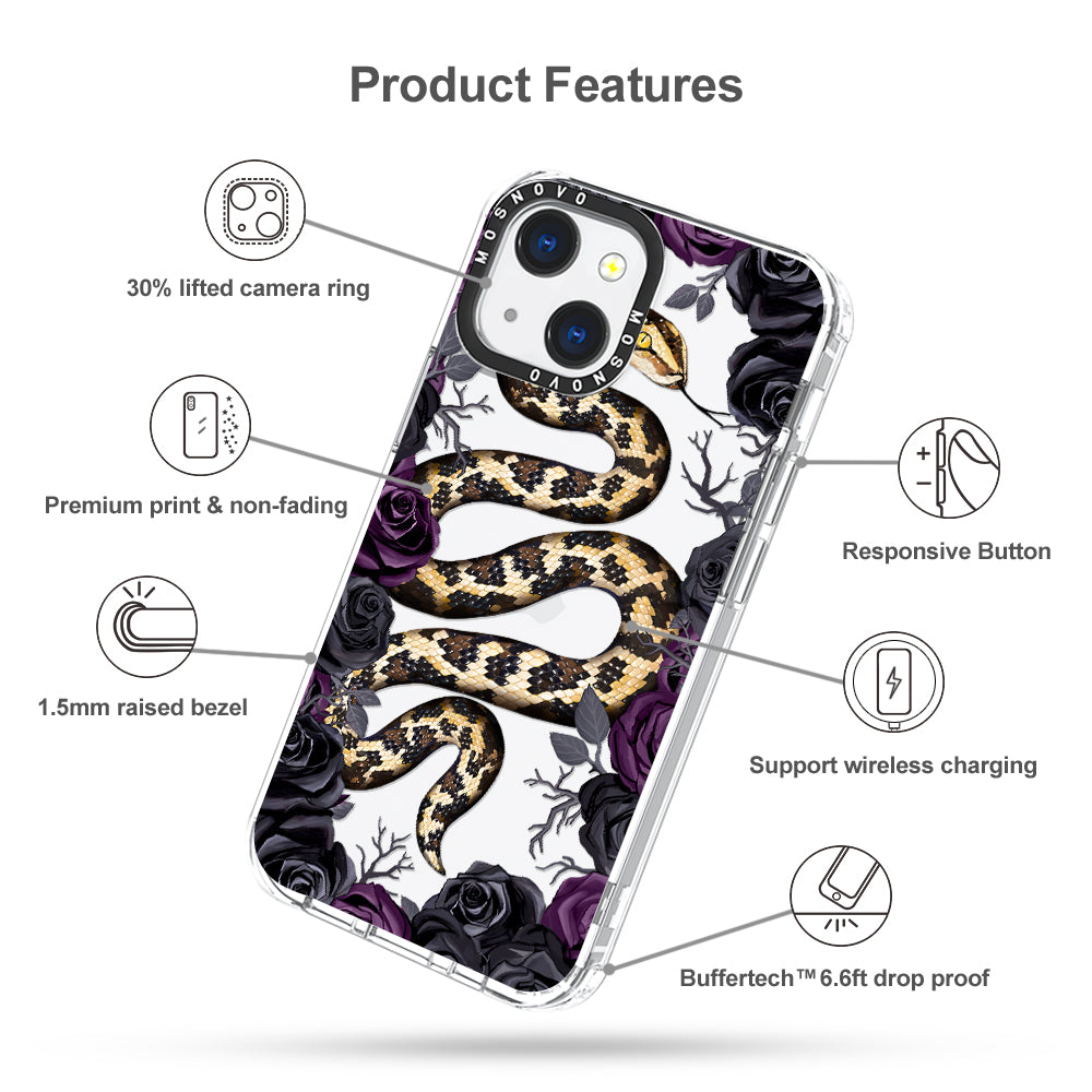 Secret Snake Garden Phone Case - iPhone 13 Case - MOSNOVO