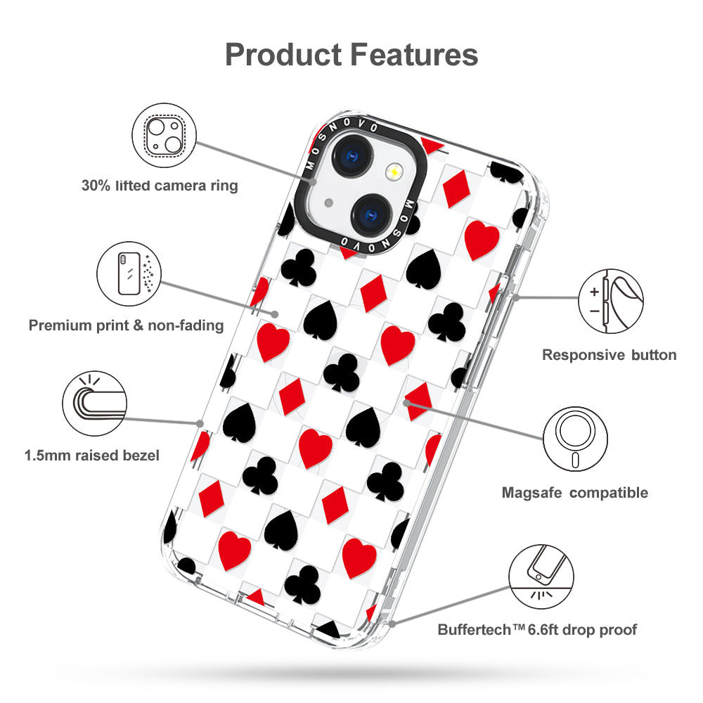 Checker Poker Phone Case - iPhone 13 Case - MOSNOVO