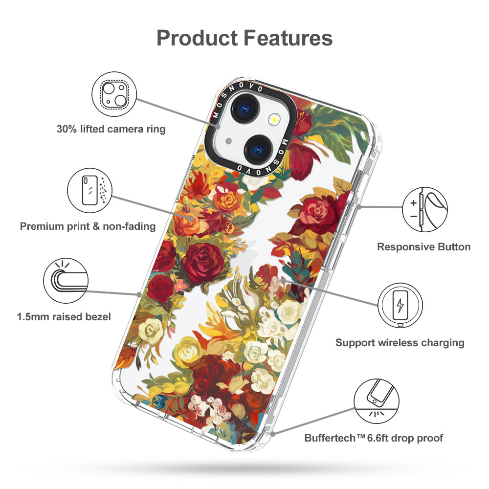 Vintage Flower Garden Phone Case - iPhone 13 Case - MOSNOVO