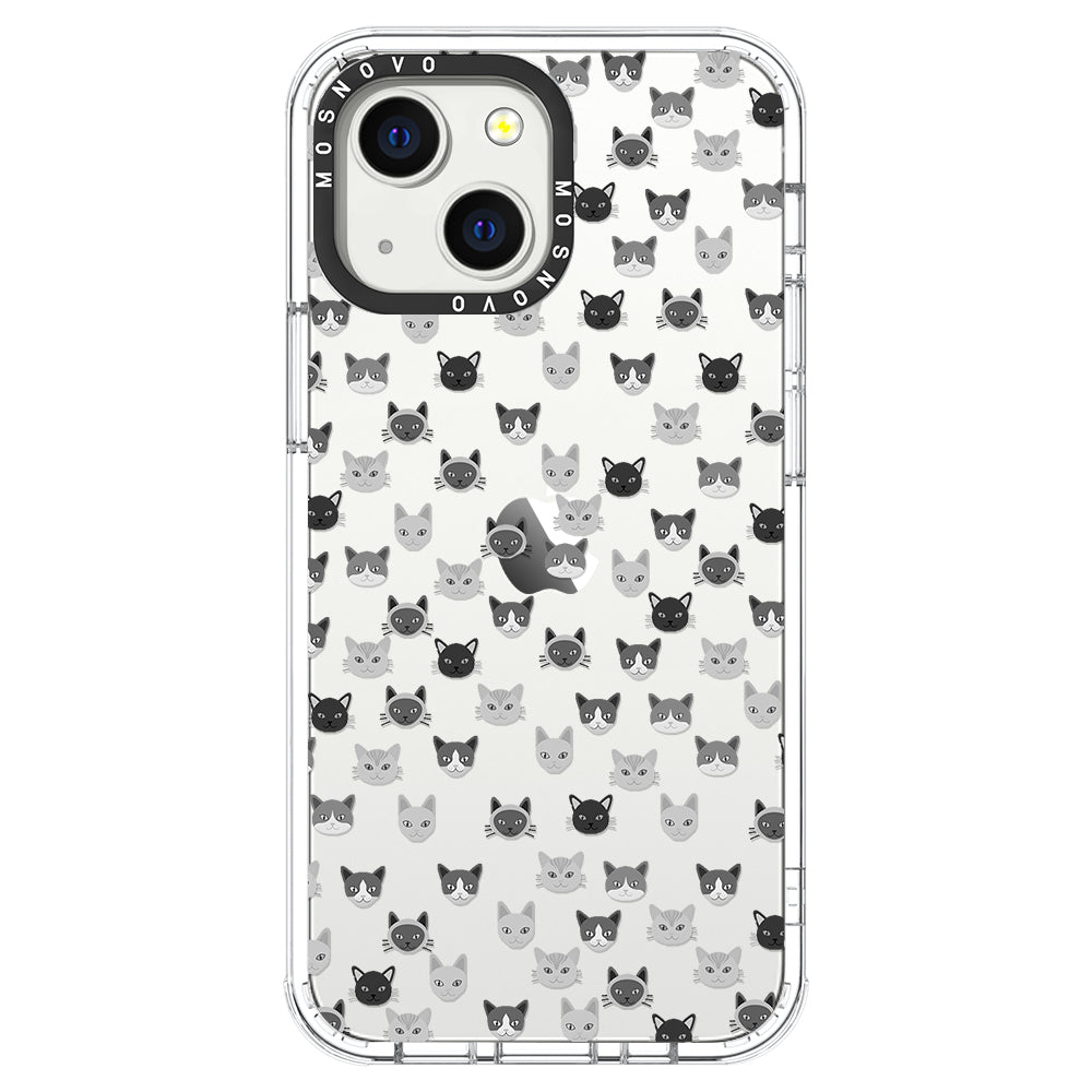 Cats Head Phone Case - iPhone 13 Case - MOSNOVO