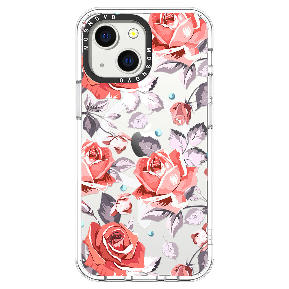 Retro Flower Roses Phone Case - iPhone 13 Case - MOSNOVO