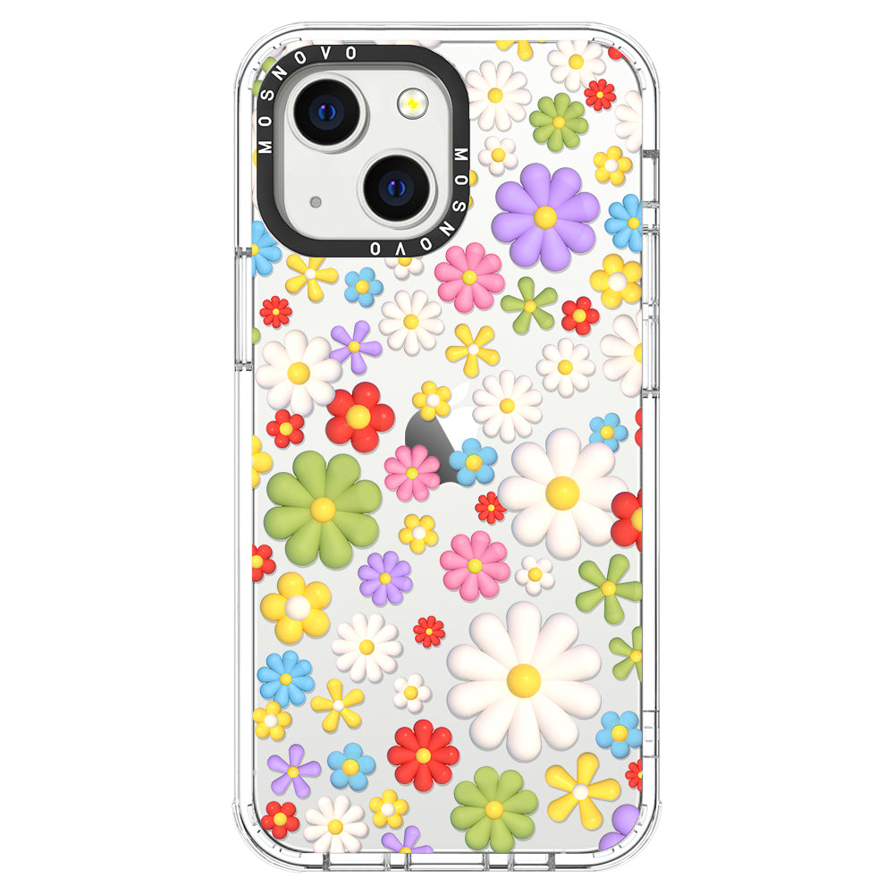 3D Flowers Phone Case - iPhone 13 Case - MOSNOVO