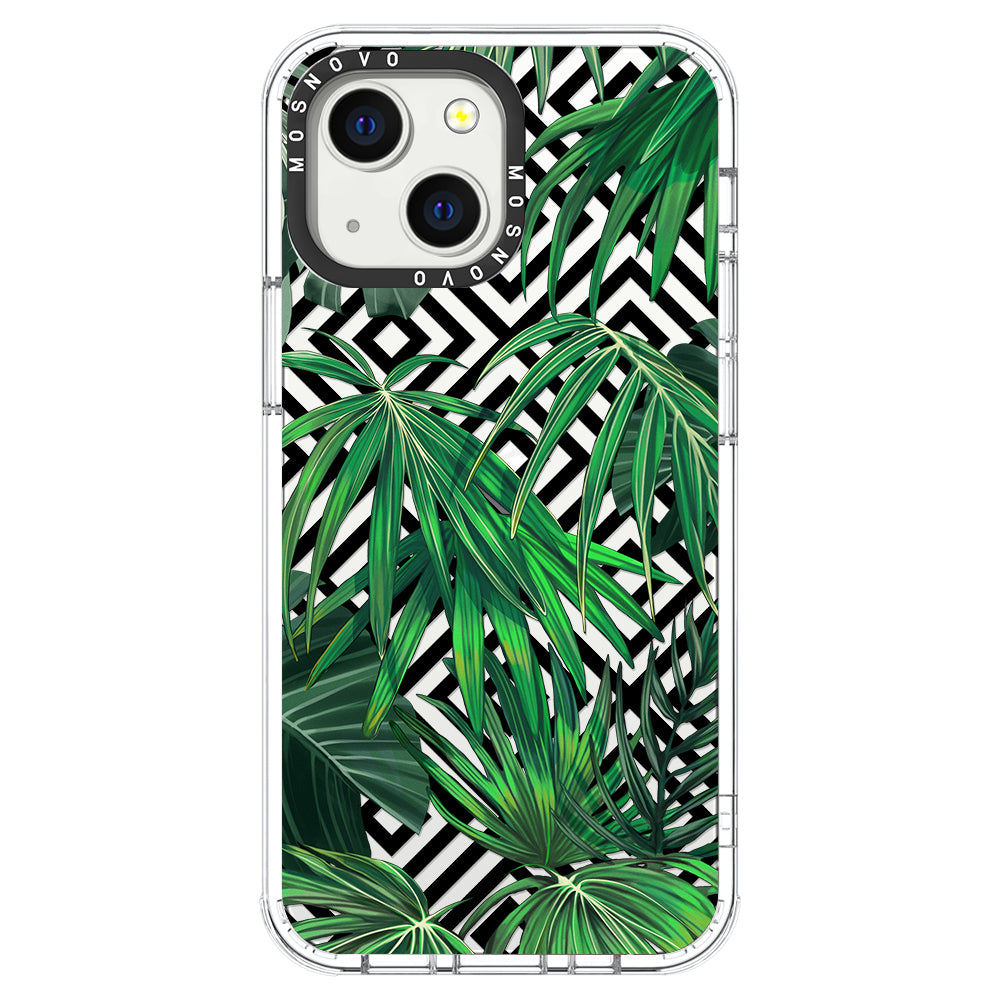 Areca Palm Pattern Phone Case - iPhone 13 Case - MOSNOVO