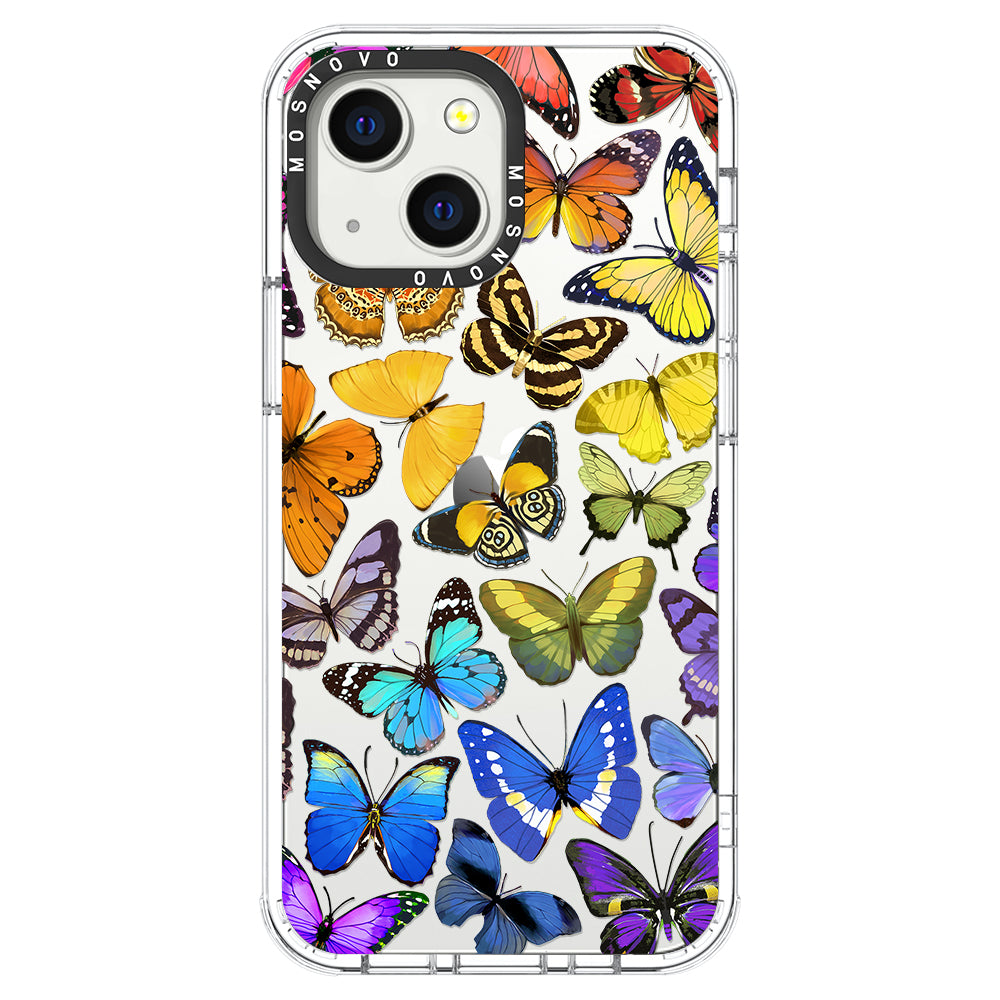 Rainbow Butterfly Phone Case - iPhone 13 Case - MOSNOVO