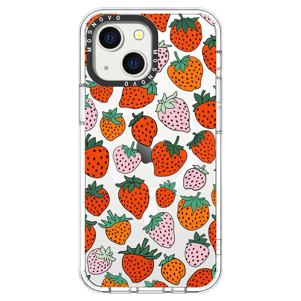 Cute Strawberry Phone Case - iPhone 13 Case - MOSNOVO