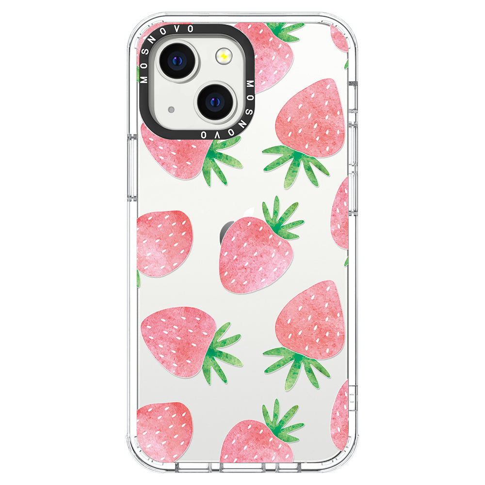 Pastel Strawberry Phone Case - iPhone 13 Case - MOSNOVO