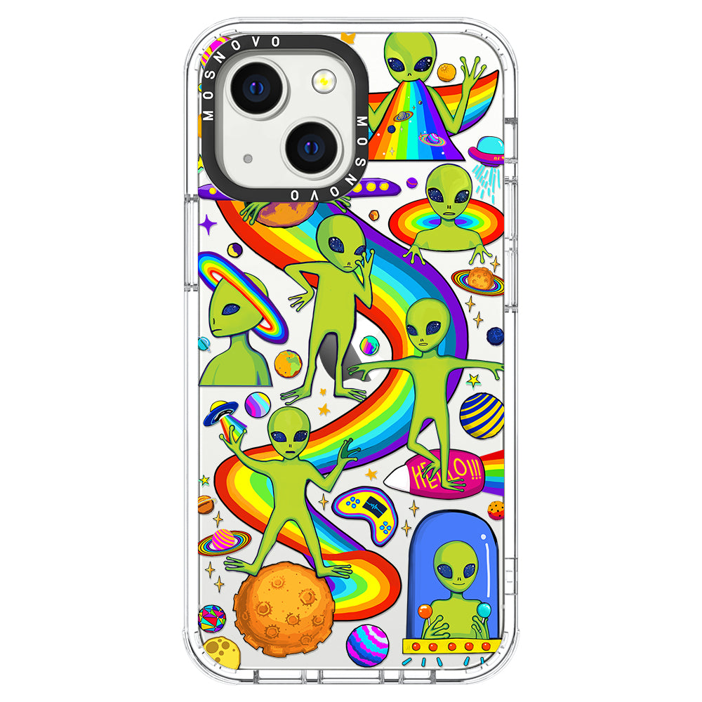 Funny Alien Phone Case - iPhone 13 Case - MOSNOVO