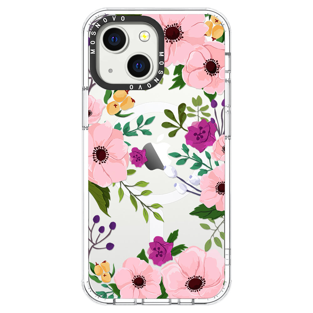 Watercolor Floral Phone Case - iPhone 13 Case - MOSNOVO