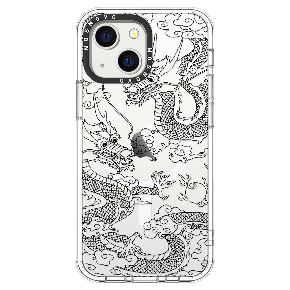 Black Dragon Phone Case - iPhone 13 Case - MOSNOVO