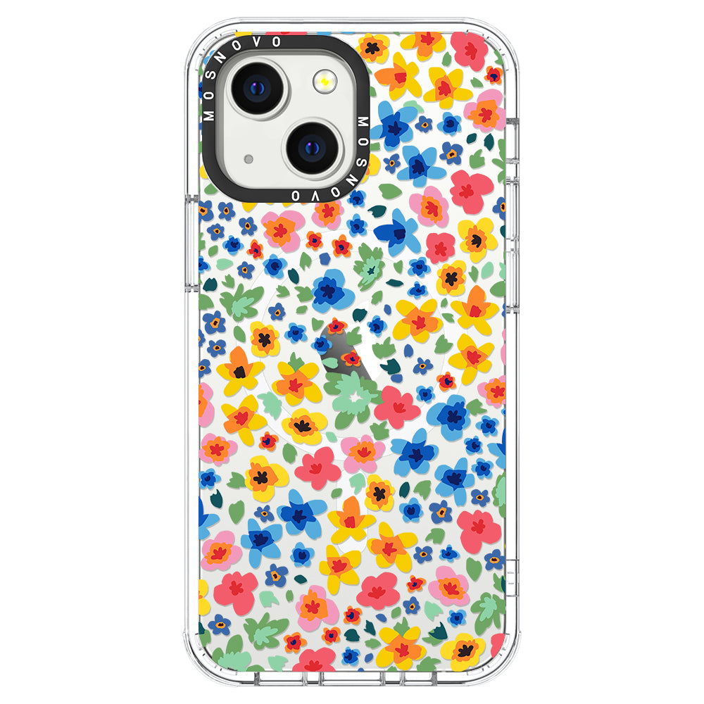 Lovely Floral Flower Phone Case - iPhone 13 Case - MOSNOVO