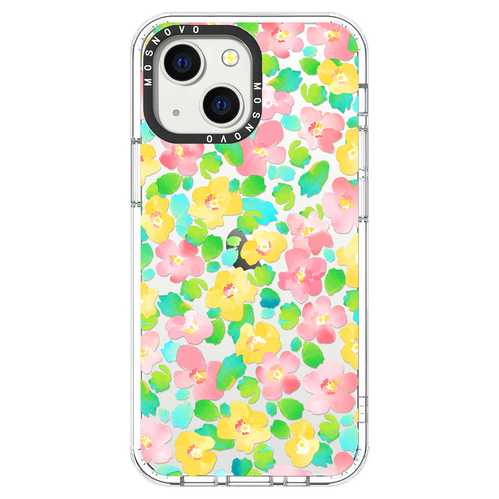 Floral Print Phone Case - iPhone 13 Case - MOSNOVO