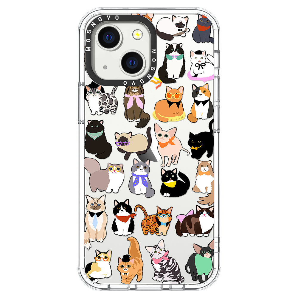 Cute Cat Phone Case - iPhone 13 Case - MOSNOVO