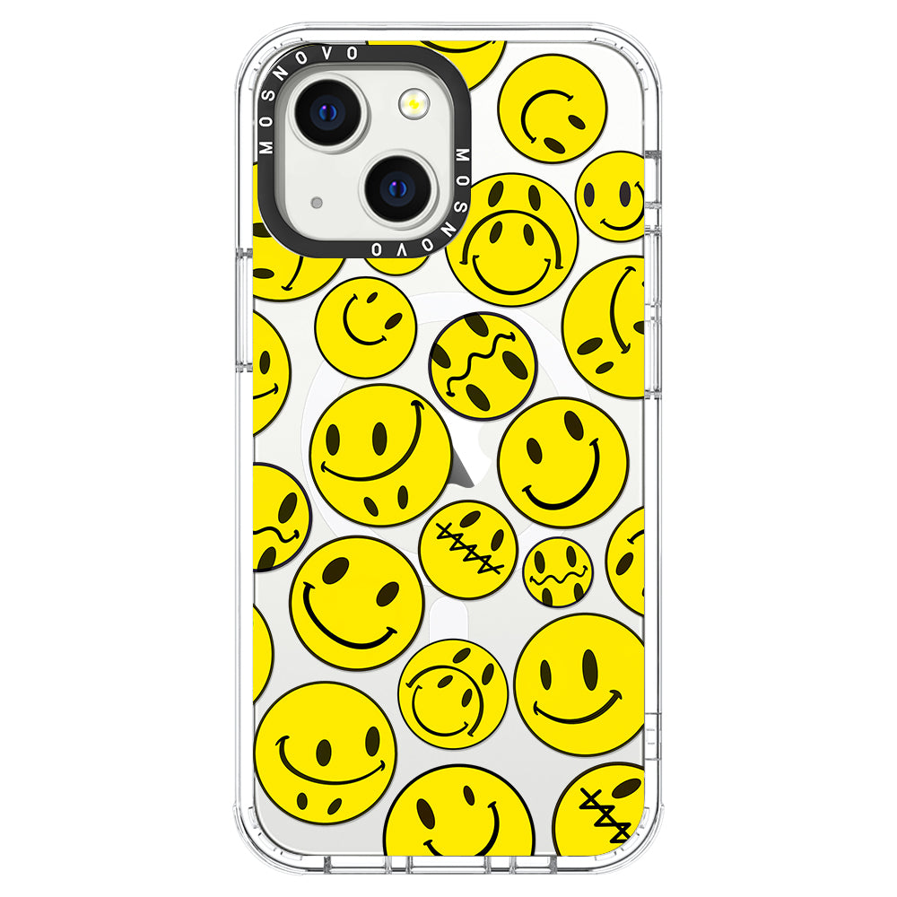 Smiley Face Phone Case - iPhone 13 Case - MOSNOVO