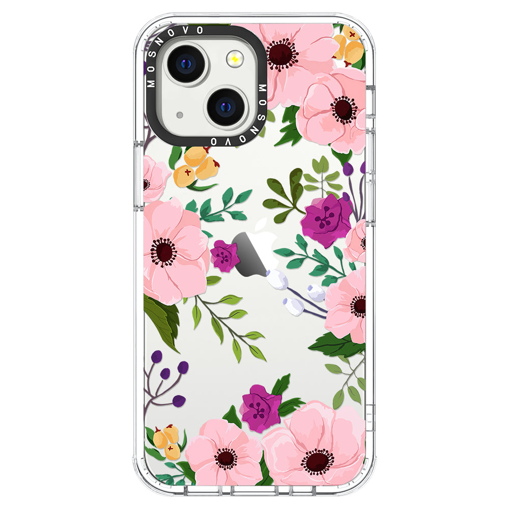 Watercolor Floral Phone Case - iPhone 13 Case - MOSNOVO