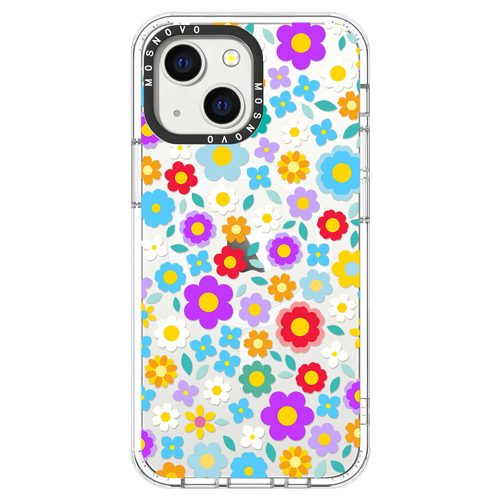 Retro Flower Phone Case - iPhone 13 Case - MOSNOVO