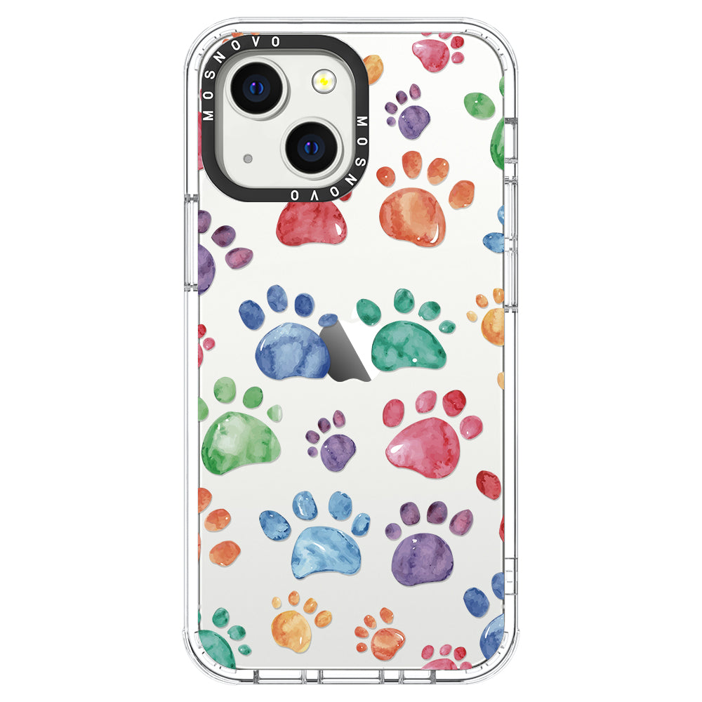 Colorful Paw Phone Case - iPhone 13 Case - MOSNOVO