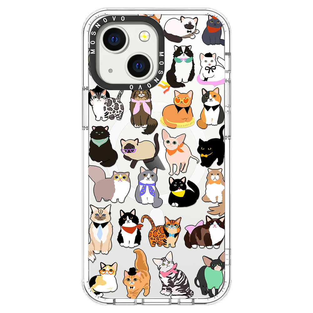 Cute Cat Phone Case - iPhone 13 Case - MOSNOVO