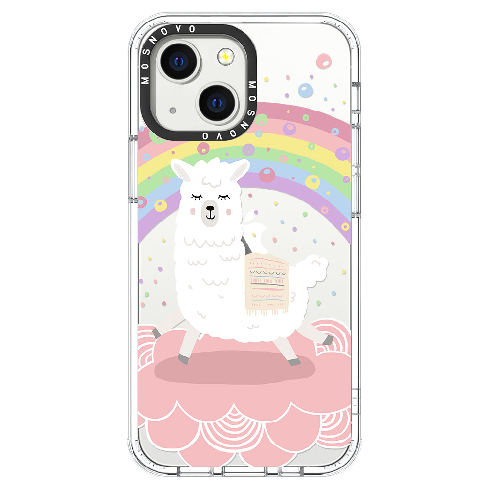 Rainbow Alpaca Phone Case - iPhone 13 Case - MOSNOVO