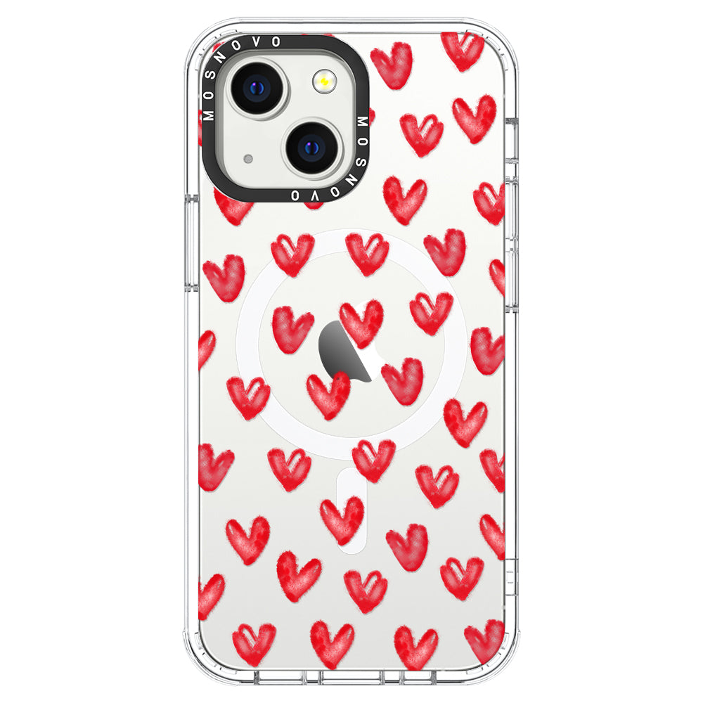 Cute Little Hearts Phone Case - iPhone 13 Case - MOSNOVO