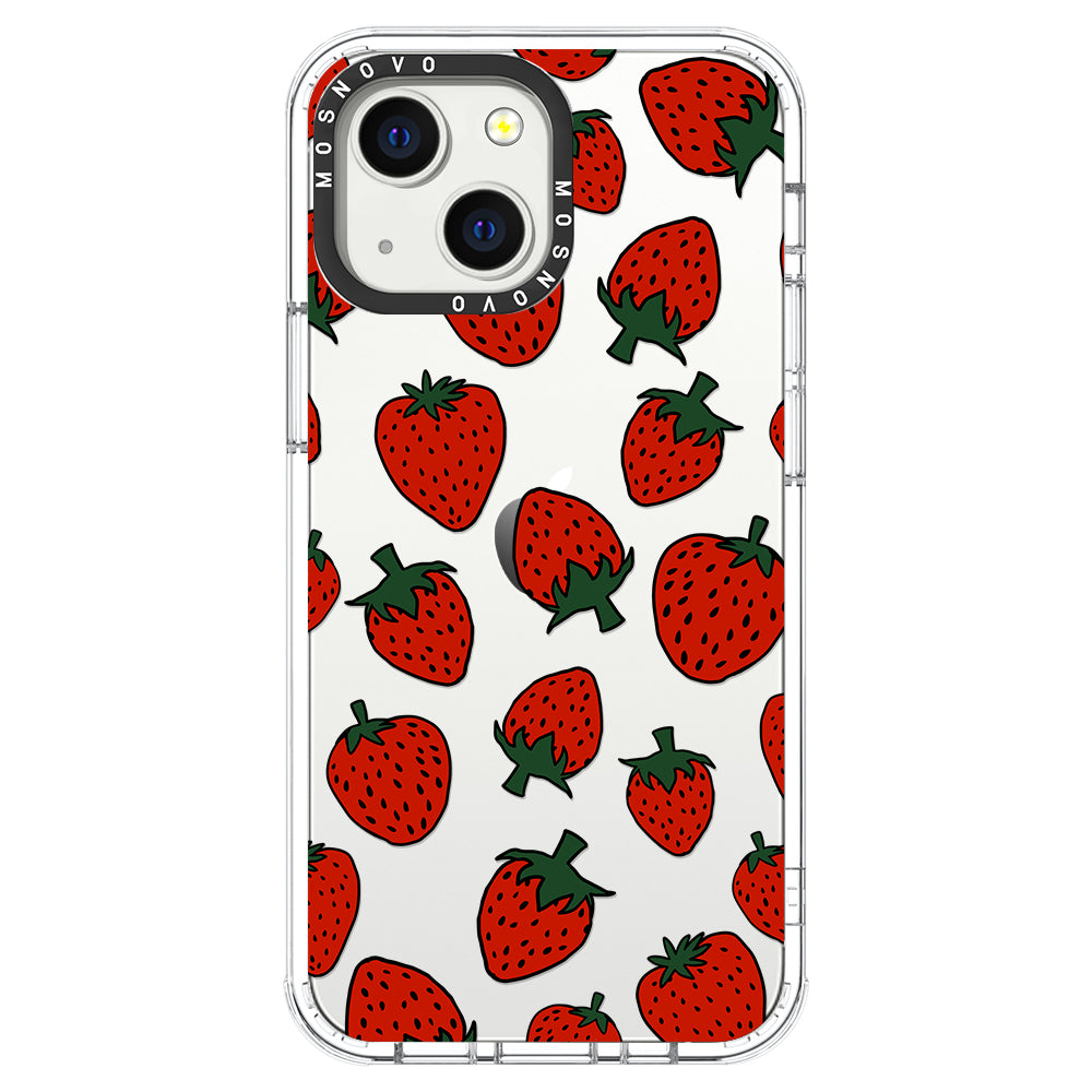 Red Strawberry Phone Case - iPhone 13 Case - MOSNOVO