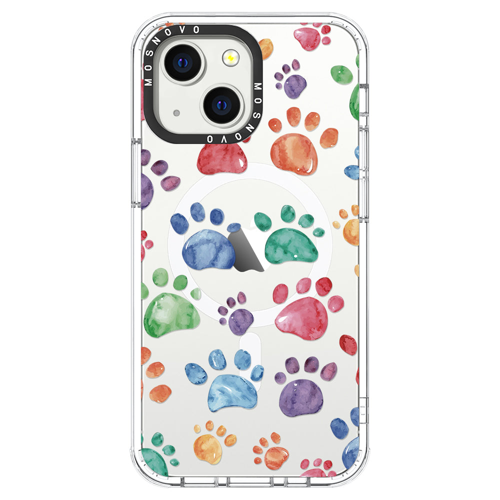 Colorful Paw Phone Case - iPhone 13 Case - MOSNOVO