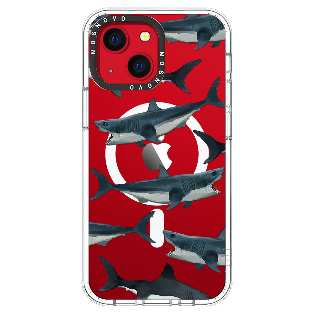 White Shark Phone Case - iPhone 13 Case - MOSNOVO