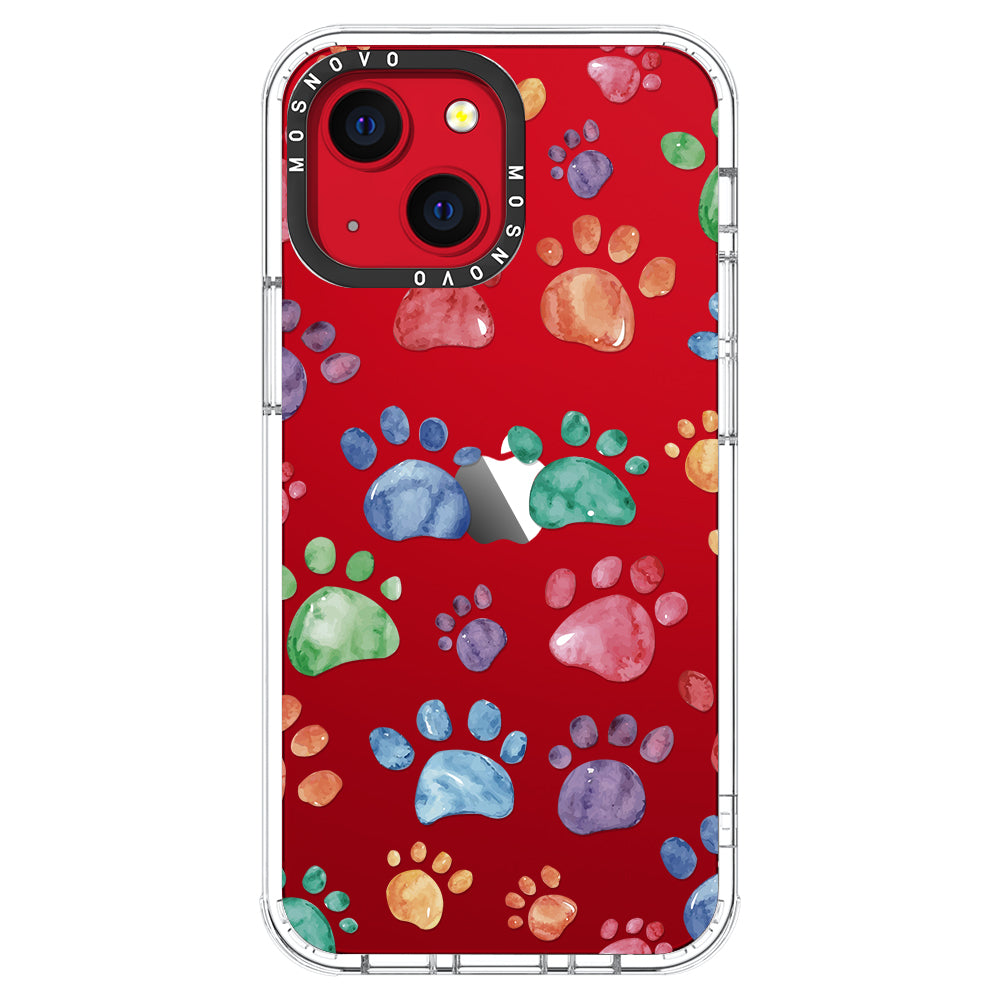 Colorful Paw Phone Case - iPhone 13 Case - MOSNOVO