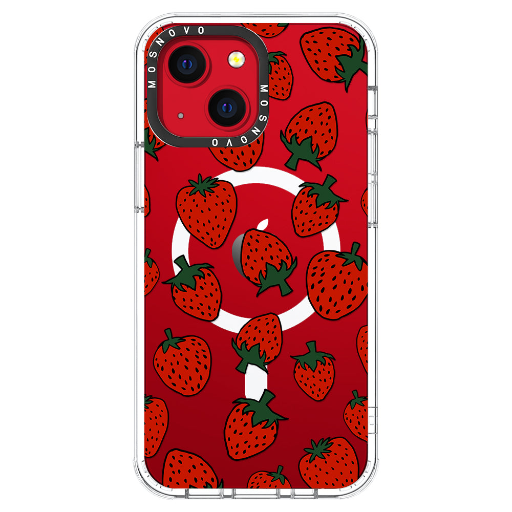 Red Strawberry Phone Case - iPhone 13 Case - MOSNOVO