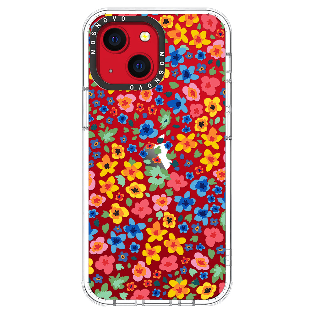 Lovely Floral Flower Phone Case - iPhone 13 Case - MOSNOVO