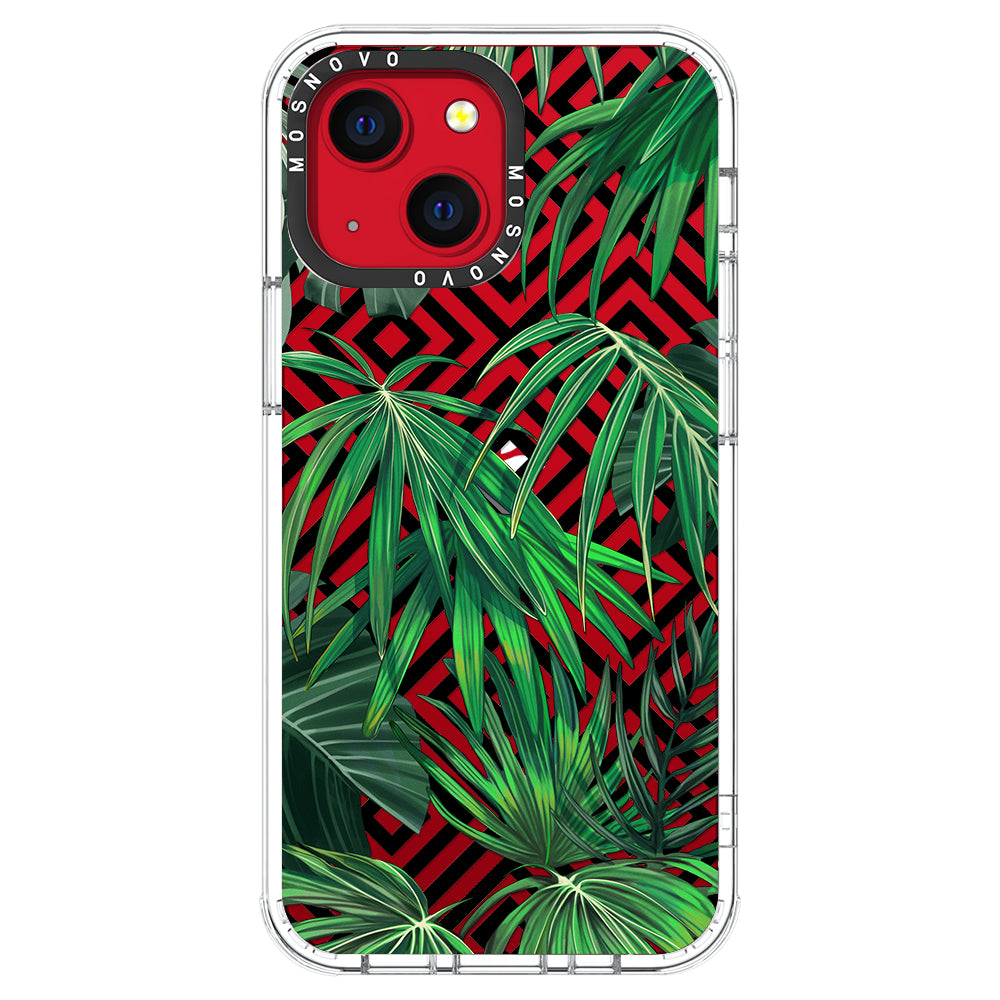 Areca Palm Pattern Phone Case - iPhone 13 Case - MOSNOVO