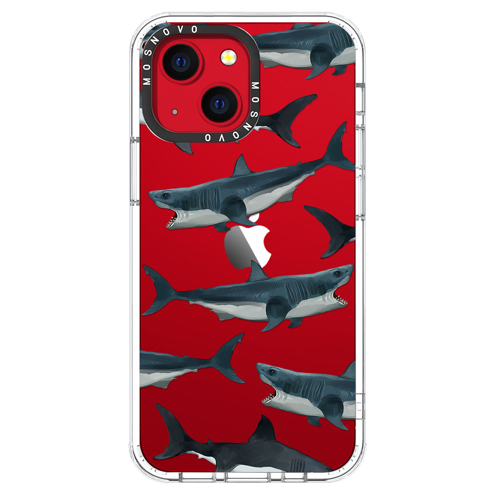 White Shark Phone Case - iPhone 13 Case - MOSNOVO