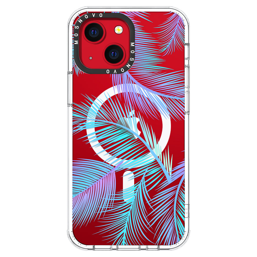 Gradient Tropical Palm Leaf Phone Case - iPhone 13 Case - MOSNOVO