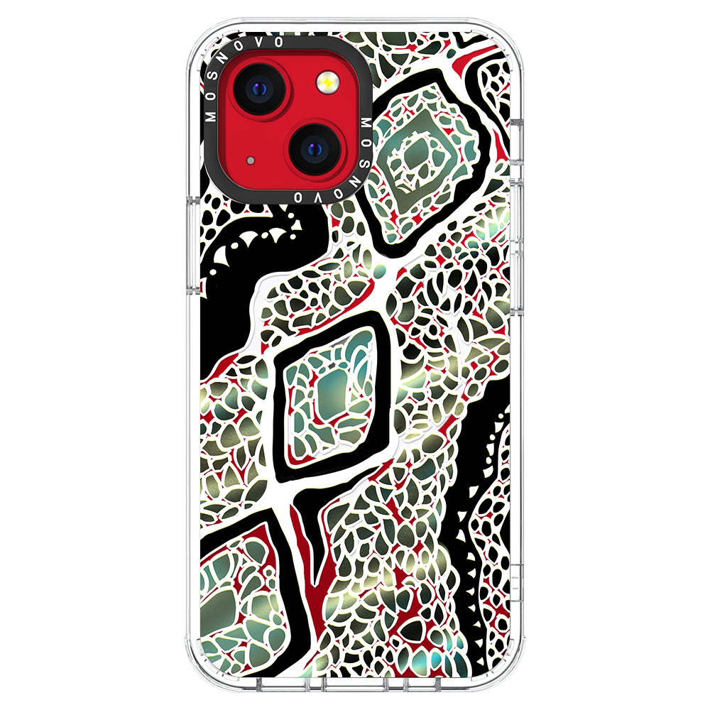 Rainbow Snake Print Phone Case - iPhone 13 Case - MOSNOVO