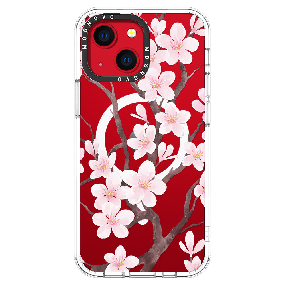 Cherry Blossom Flower Phone Case - iPhone 13 Case - MOSNOVO