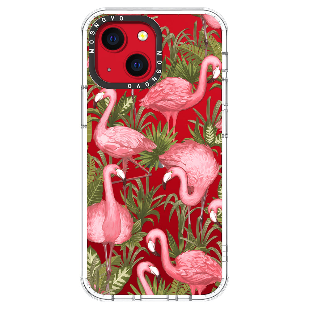 Jungle Flamingo Phone Case - iPhone 13 Case - MOSNOVO