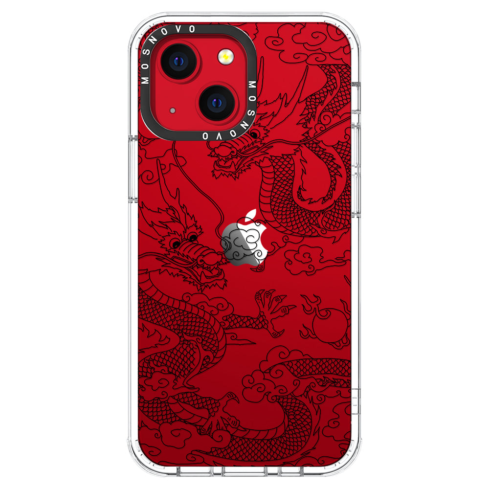 Black Dragon Phone Case - iPhone 13 Case - MOSNOVO