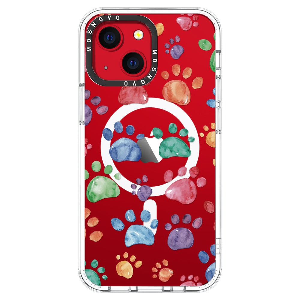 Colorful Paw Phone Case - iPhone 13 Case - MOSNOVO