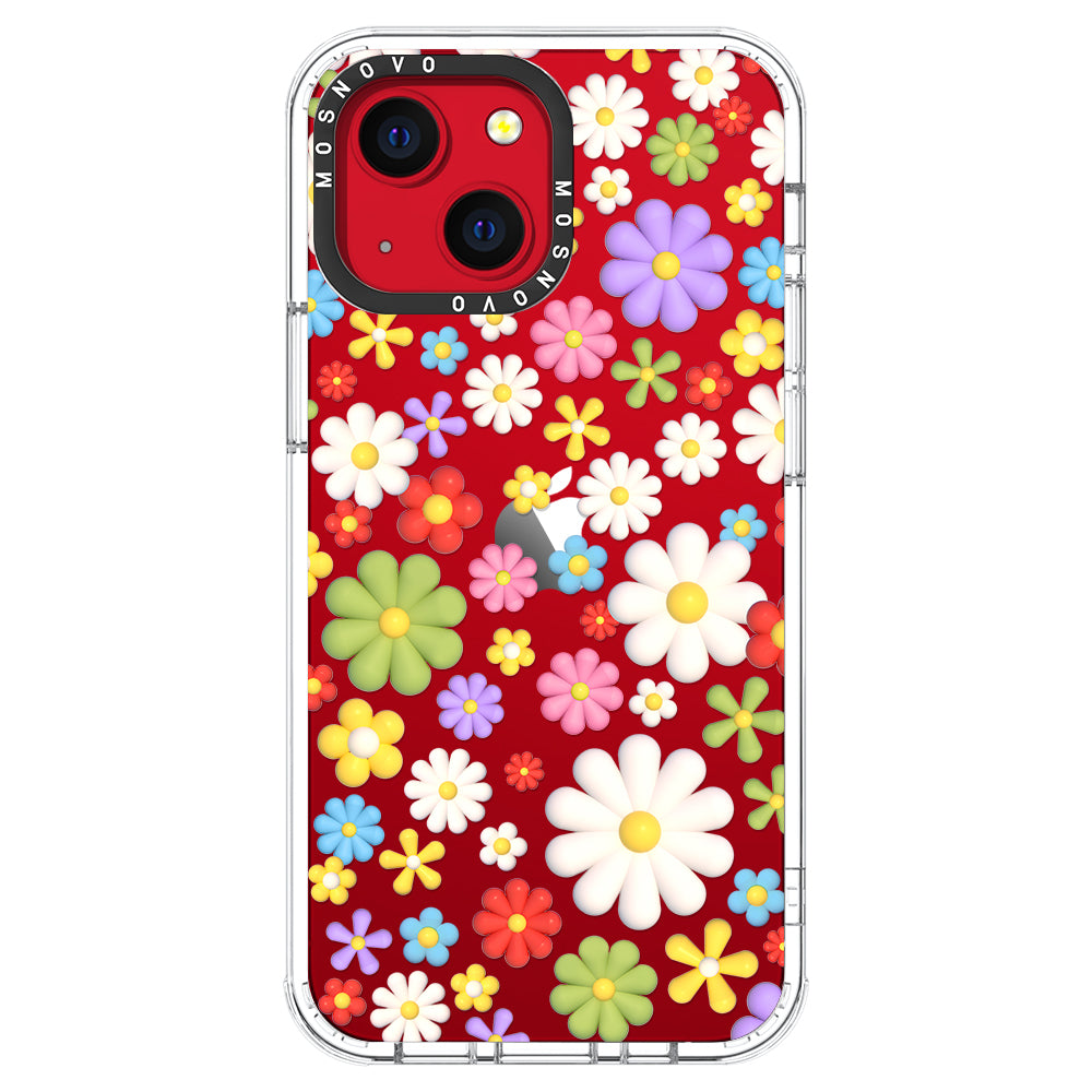 3D Flowers Phone Case - iPhone 13 Case - MOSNOVO