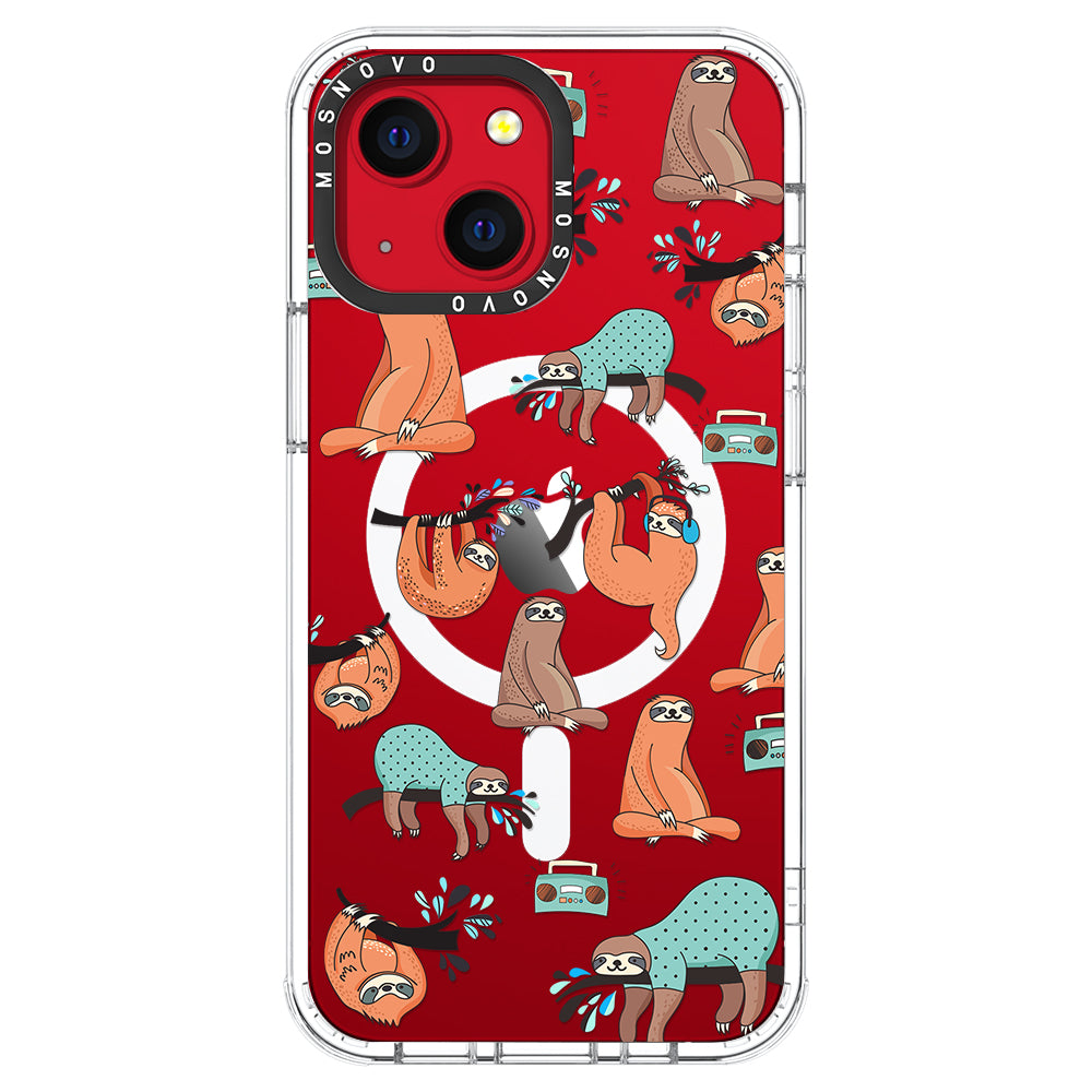 Musical Sloth Phone Case - iPhone 13 Case - MOSNOVO