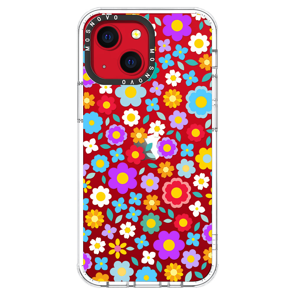 Retro Flower Phone Case - iPhone 13 Case - MOSNOVO