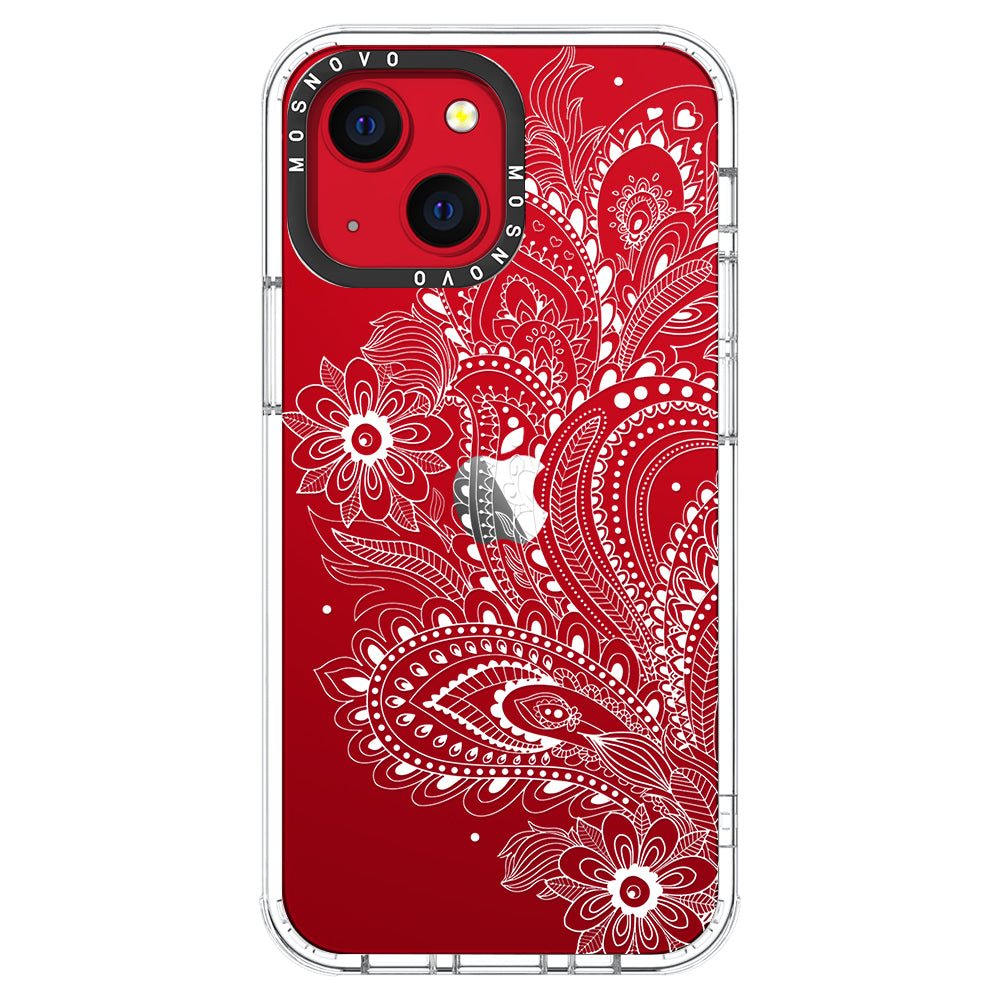 Aesthetic Flower Henna Phone Case - iPhone 13 Case - MOSNOVO