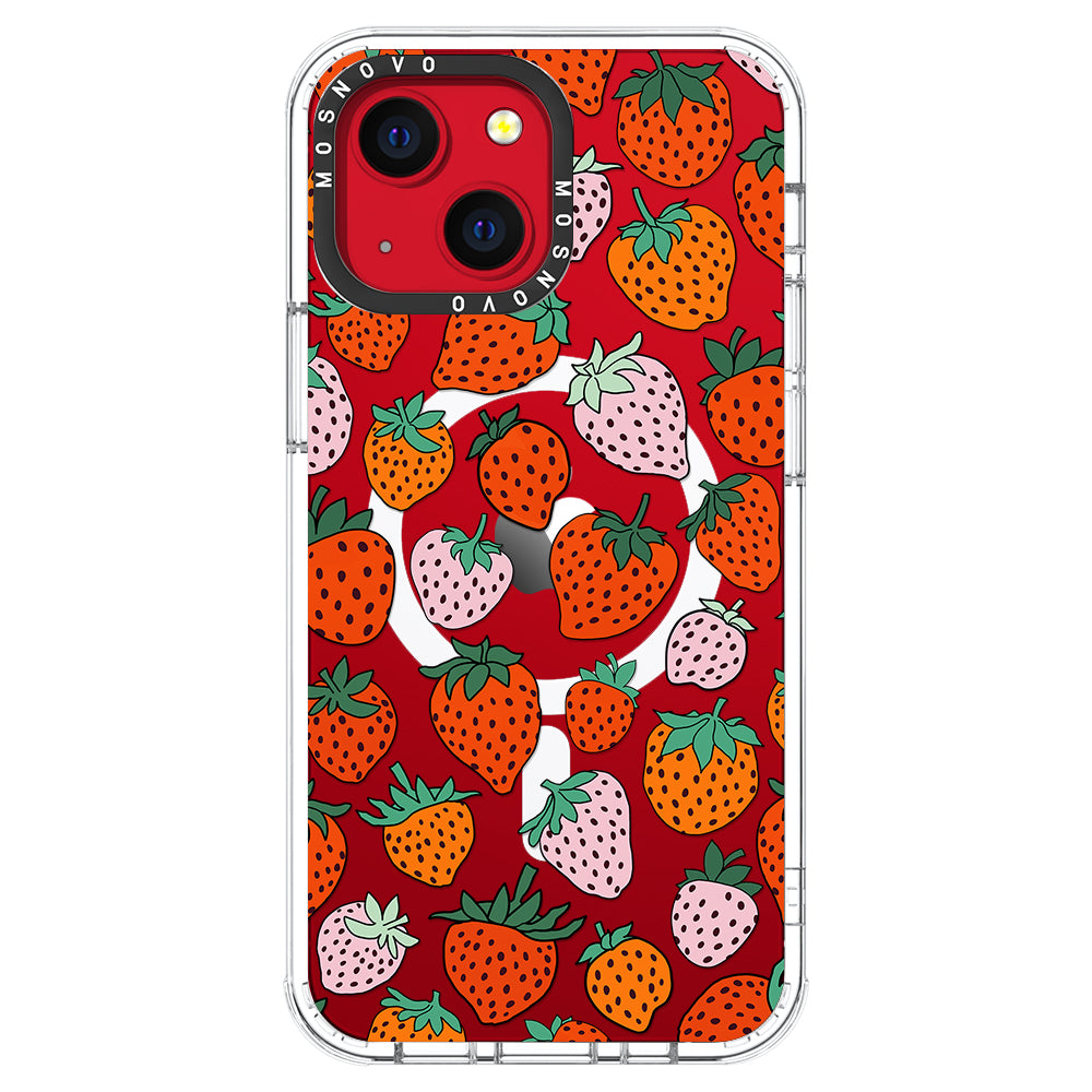 Cute Strawberry Phone Case - iPhone 13 Case - MOSNOVO