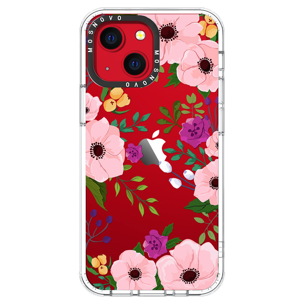 Watercolor Floral Phone Case - iPhone 13 Case - MOSNOVO