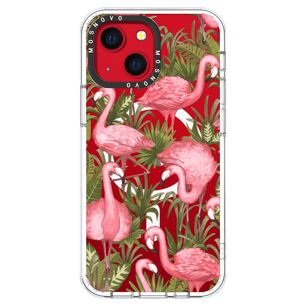 Jungle Flamingo Phone Case - iPhone 13 Case - MOSNOVO