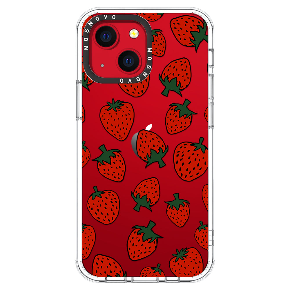 Red Strawberry Phone Case - iPhone 13 Case - MOSNOVO