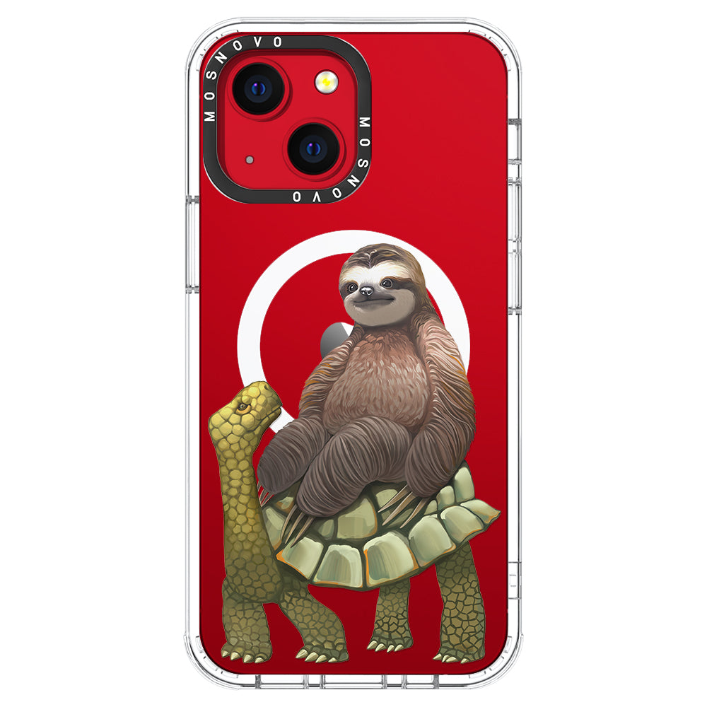 Sloth Turtle Phone Case - iPhone 13 Case - MOSNOVO