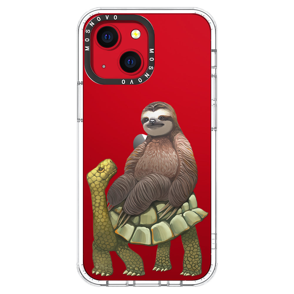 Sloth Turtle Phone Case - iPhone 13 Case - MOSNOVO