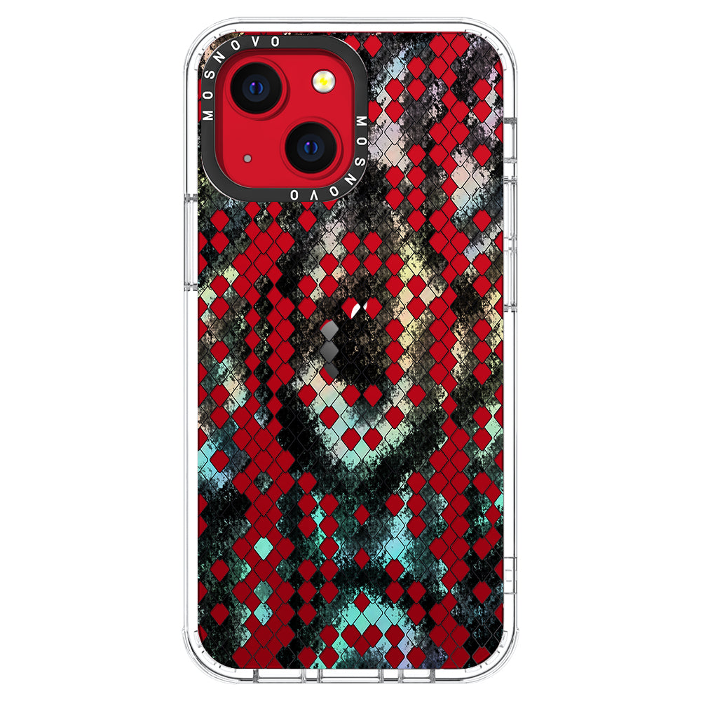 Rainbow Snake Print Phone Case - iPhone 13 Case - MOSNOVO