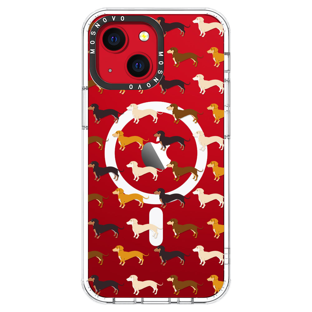 Cute Dachshund Phone Case - iPhone 13 Case - MOSNOVO